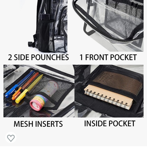 Vorspack clear backpack blue - Picture 5 of 9